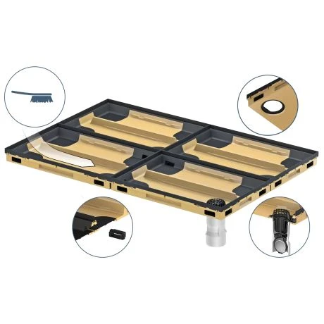 ACO CleanBox Vloerbak 100x50cm 2 ACO CleanBox Vloerbak 100x50cm - Afbeelding 2