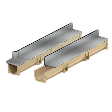 ACO Euroline 100 Discreet 65 Met Korte Hoek (2 Gootelementen) 1 ACO Euroline 100 Discreet 65 Met Korte Hoek (2 Gootelementen)