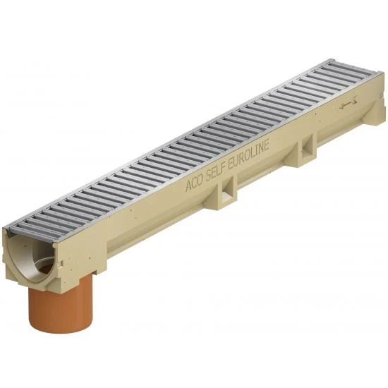 ACO Euroline 100 Galva Rooster + Uitloop 1 ACO Euroline 100 Galva Rooster + Uitloop