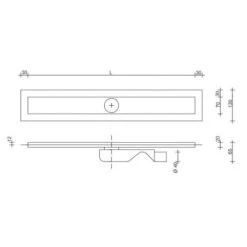 Aco Showerline B360° + CLASSIC 88,5cm -Bouw Materialens Winkel aco showerline douchegoot b360 classic 885cm 5