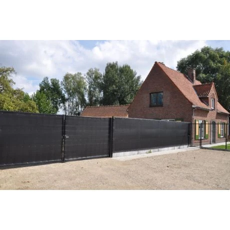 Afschermdoek Omheining PP Zwart 1.5x50m 2 Afschermdoek Omheining PP Zwart 1.5x50m - Afbeelding 2