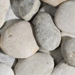 BEACH PEBBLES Flat Grey 50/100 - Big Bag - Per 1500kg