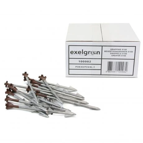 Bevestigingshaken Voor Kunstgras - 100 Stuks 2 Bevestigingshaken Voor Kunstgras - 100 Stuks - Afbeelding 2