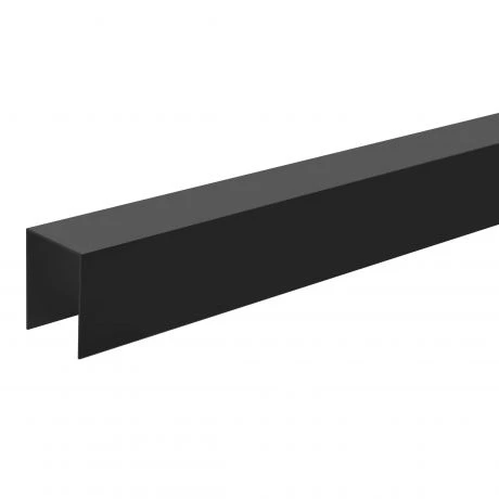 Bovenligger Voor H-palen 80/65mmx220cm Zwart 1 Bovenligger Voor H-palen 80/65mmx220cm Zwart