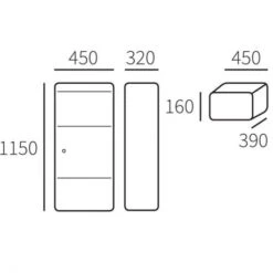 Brievenbus ALLUX 800 AN-L PARCEL LARGE -Bouw Materialens Winkel brievenbus allux 800 large an parcel 3