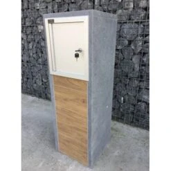 Brievenbus ALICANTE HOUTLOOK -Bouw Materialens Winkel brievenbus arduin alicante houtlook 2