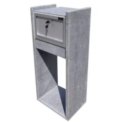 Brievenbus EVEREST HOUTLOOK -Bouw Materialens Winkel brievenbus arduin everest houtlook 3