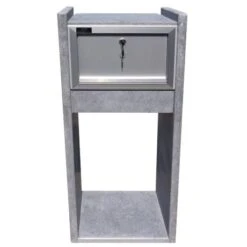 Brievenbus EVEREST HOUTLOOK -Bouw Materialens Winkel brievenbus arduin everest houtlook 4