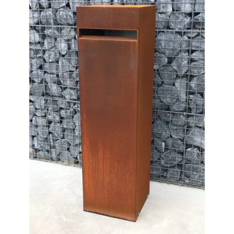 Brievenbus GENUA In Geroest Staal 2 Brievenbus GENUA In Geroest Staal - Afbeelding 2