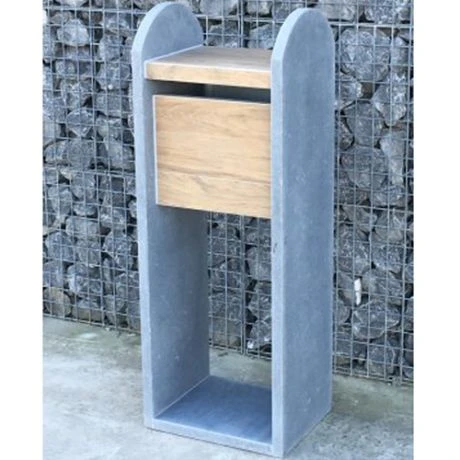 Brievenbus MADRID MOON HOUTLOOK 2 Brievenbus MADRID MOON HOUTLOOK - Afbeelding 2