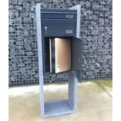 Brievenbus MILANO ANTRACIET 5 Brievenbus MILANO ANTRACIET -Bouw Materialens Winkel brievenbus milano antraciet 2