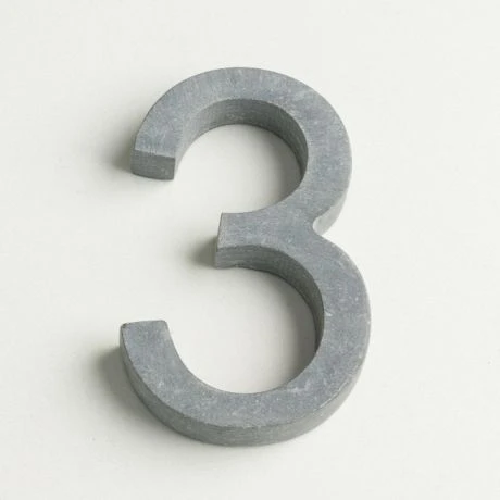 Cijfer Voor Huisnummer In Arduin 12cm 1 Cijfer Voor Huisnummer In Arduin 12cm