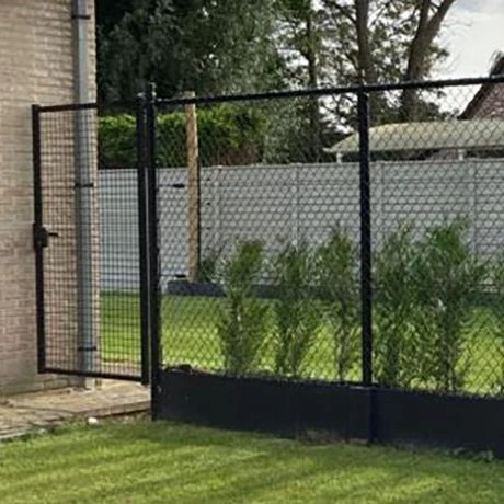 Combi Begin-/eindpaal Gecoat Diam.60mmx183cm Zwart 1 Combi Begin-/eindpaal Gecoat Diam.60mmx183cm Zwart