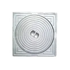 Deksel (gesloten) Aluminium 50x50 Voor Buis Diam.400