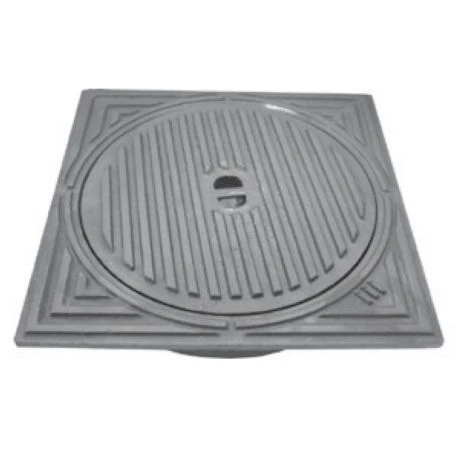 Deksel Gietijzer 40x40 - Voor Buis Diam.315 2 Deksel Gietijzer 40x40 - Voor Buis Diam.315 - Afbeelding 2