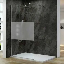Douchewand CWR 100x200cm 10mm Nano-glas Matte Strook 9 Douchewand CWR 100x200cm 10mm Nano-glas Matte Strook -Bouw Materialens Winkel douchewand 100x200cm 10mm nano glas zandstraal strook 4