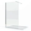 Douchewand 120x200cm 8mm Nano-glas Matte Strook