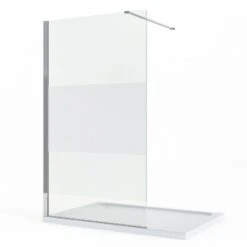Douchewand 120x200cm 8mm Nano-glas Matte Strook