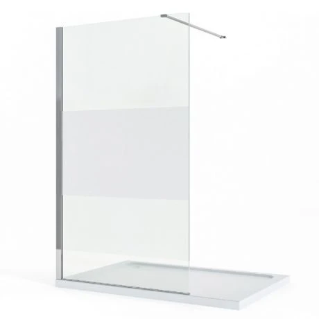 Douchewand CWR 140x200cm 10mm Nano-glas Matte Strook 1 Douchewand CWR 140x200cm 10mm Nano-glas Matte Strook