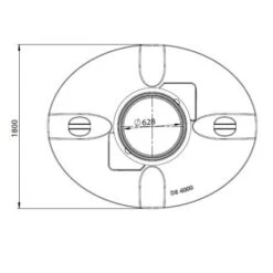 DS Regenwatertank/septic Premium Ovaal 4.000L -Bouw Materialens Winkel ds regenwatertank septic premium ovaal 4000l 3