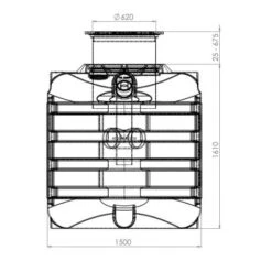 DS VA PRO Vetafscheider 2.865L - NG9 -Bouw Materialens Winkel ds va pro vetafscheider professioneel gebruik 2865l ng9 3