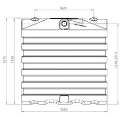 DSB Regenwatertank/septic Ovaal 7.500L -Bouw Materialens Winkel dsb regenwatertank septic ovaal 7500l 2