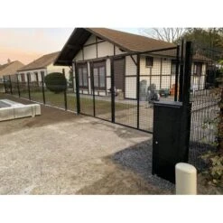 Dubbele Tuinpoort 400x200cm (BxH) Zwart 6 Dubbele Tuinpoort 400x200cm (BxH) Zwart -Bouw Materialens Winkel dubbele tuinpoort 400x200cm bxh zwart 2