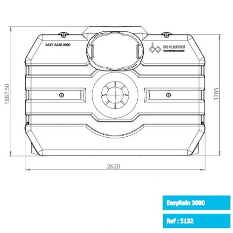 Easy Rain Regenwatertank 3.000L 3 Easy Rain Regenwatertank 3.000L - Afbeelding 3