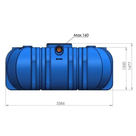 Easy Rain Regenwatertank 7.500L 3 Easy Rain Regenwatertank 7.500L - Afbeelding 3