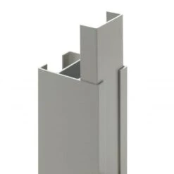 Eindpaal 80/60mmx300cm Gleuf Van 36mm Steengrijs