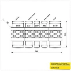 Energiesteen Nutsleidingen Bekistingstuk 30cm -Bouw Materialens Winkel energiesteen nutsleidingen bekistingstuk 30cm 2