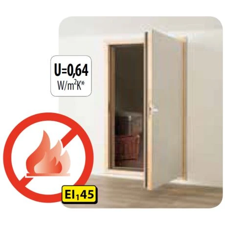 FAKRO Knieschotdeur DWF 45 60x60 2 FAKRO Knieschotdeur DWF 45 60x60 - Afbeelding 2