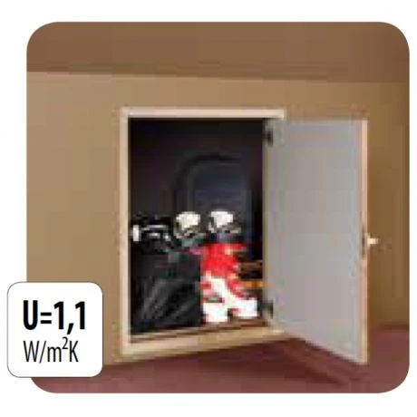 FAKRO Knieschotdeur DWK 60x60 2 FAKRO Knieschotdeur DWK 60x60 - Afbeelding 2