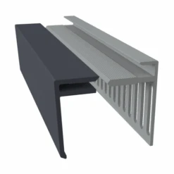 FAZA Eindprofiel 35mm-3m + Cover ANTRACIET