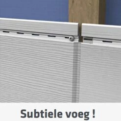FAZA Click&fix Gevelplaat 2,4m ANTRACIET (pak 6 Stuks - 2,62m²) -Bouw Materialens Winkel faza pvc gevelplaat siding gevelplank bardage antraciet pak 6 stuks 262m 2