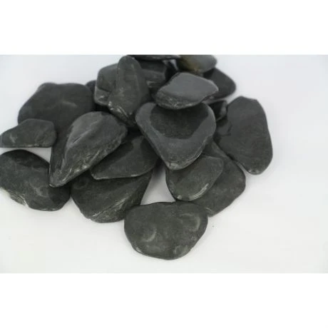 FLAT PEBBLES BLACK 30/60 - Big Bag - Per 500kg 2 FLAT PEBBLES BLACK 30/60 - Big Bag - Per 500kg - Afbeelding 2