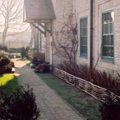 Hazelaar Border 150x40cm (BxH) - Inclusief Paaltjes -Bouw Materialens Winkel hazelaarscherm 150x40cm bxh inclusief paaltjes 3