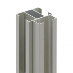 Hoekpaal 80/60mmx300cm Gleuf Van 36mm Steengrijs