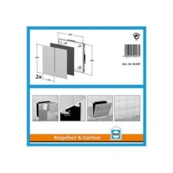 SEMIN Inspectieluik Badkader 'RUG' - 20x20 -Bouw Materialens Winkel inspectieluik badkader rug 20x20 3