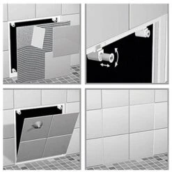 SEMIN Inspectieluik Badkader 'RUG' - 20x20 -Bouw Materialens Winkel inspectieluik badkader rug 20x20 4