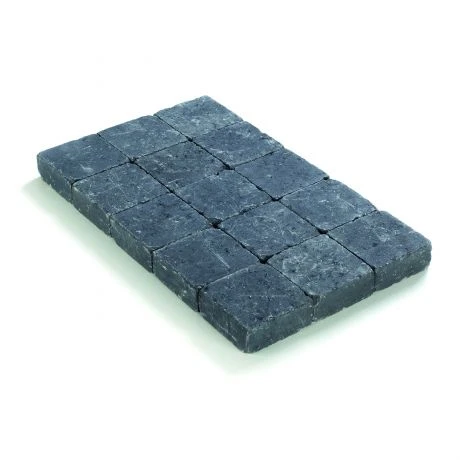 Klinker Cilinder Getrommeld 15x15x4 Zwart (pallet 14,18m²) 2 Klinker Cilinder Getrommeld 15x15x4 Zwart (pallet 14,18m²) - Afbeelding 2