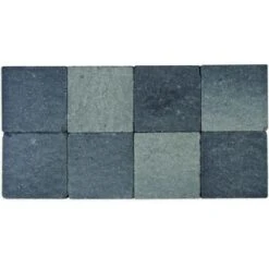 Klinker In-line Trommeling 20x20x6 Grijs-zwart (pallet 12,48m²)