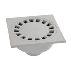 Klokput PVC 20x20 Lichtgrijs