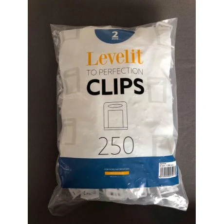Levelit Clips (H6-12mm) Dikte 2mm - Pak Van 250 3 Levelit Clips (H6-12mm) Dikte 2mm - Pak Van 250 - Afbeelding 3