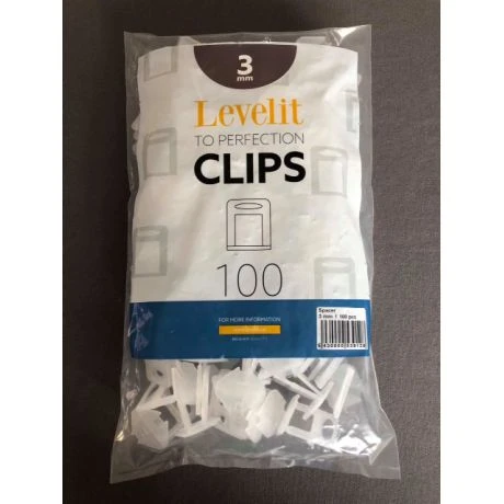 Levelit Clips (H6-12mm) Dikte 3mm - Pak Van 100 3 Levelit Clips (H6-12mm) Dikte 3mm - Pak Van 100 - Afbeelding 3