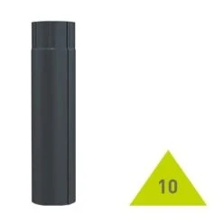 METIGLA N°10 Tussenpijp 1m - RAL7016 Antraciet Glanzend