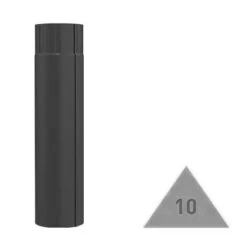 METIGLA N°10 Tussenpijp 1m - RAL9005 Zwart Glanzend