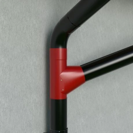 METIGLA N°12 Vertakking - RAL9005 Zwart Glanzend 3 METIGLA N°12 Vertakking - RAL9005 Zwart Glanzend - Afbeelding 3