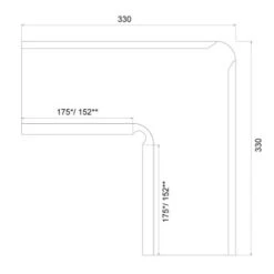 METIGLA N°4 Binnenhoek Goot - RAL7016 Antraciet Mat -Bouw Materialens Winkel metigla n4 binnenhoek goot ral7016 antraciet mat 2