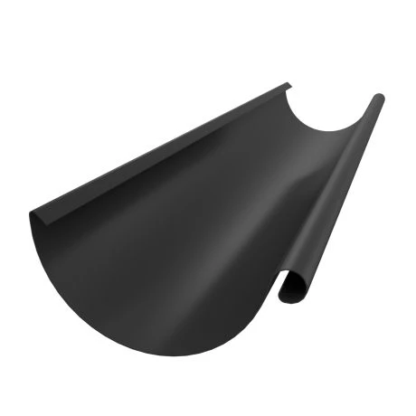 METIGLA N°5 Dakgoot 3m- RAL9005 Zwart Glanzend 2 METIGLA N°5 Dakgoot 3m- RAL9005 Zwart Glanzend - Afbeelding 2
